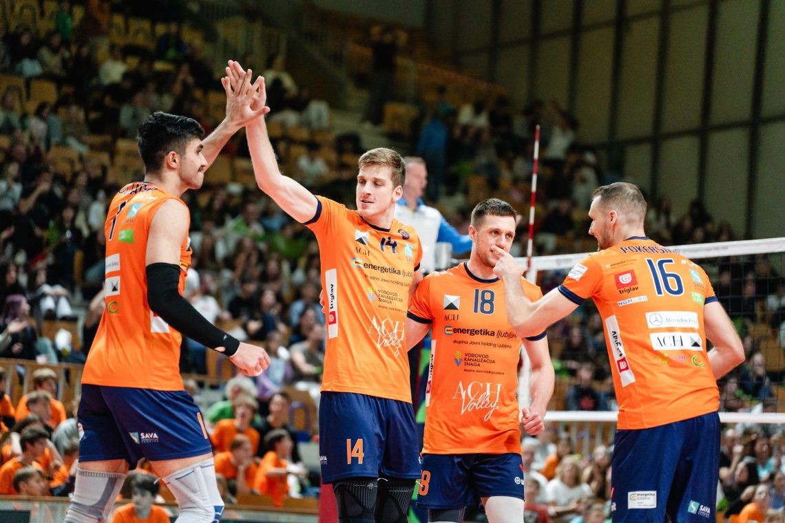 ACH Volley za konec rednega dela srednjeevropske lige izgubil v Zagrebu